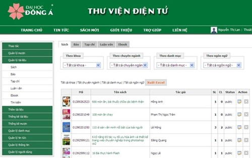 Ứng dụng thư viện điện tử theo mô hình dịch vụ tại thư viện trường ĐH Đông Á